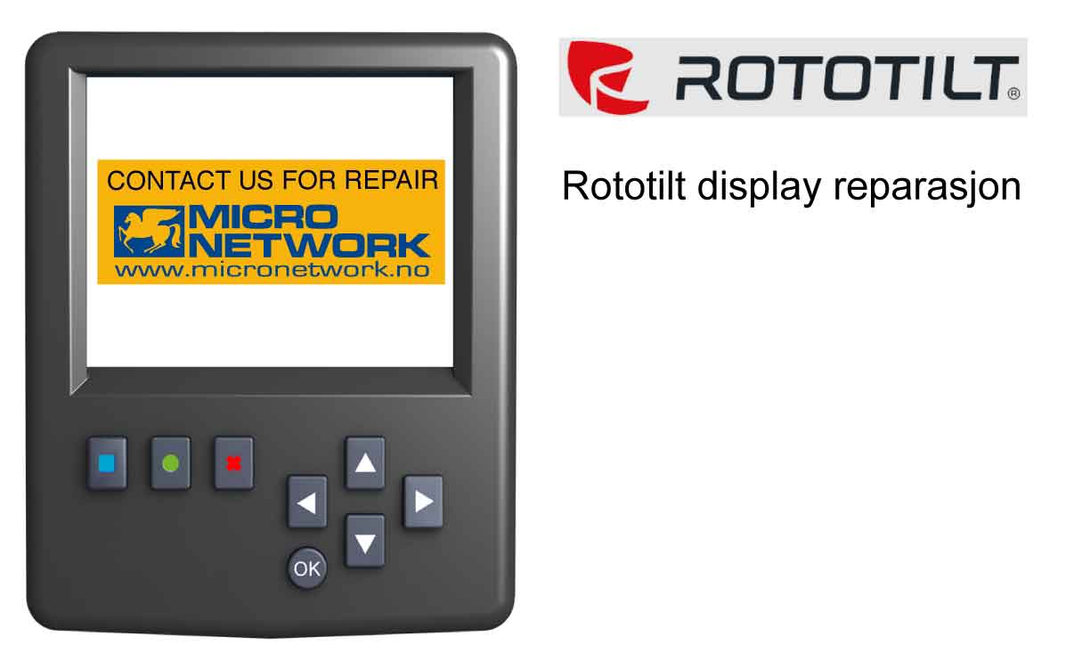 Rototilt display reparasjon